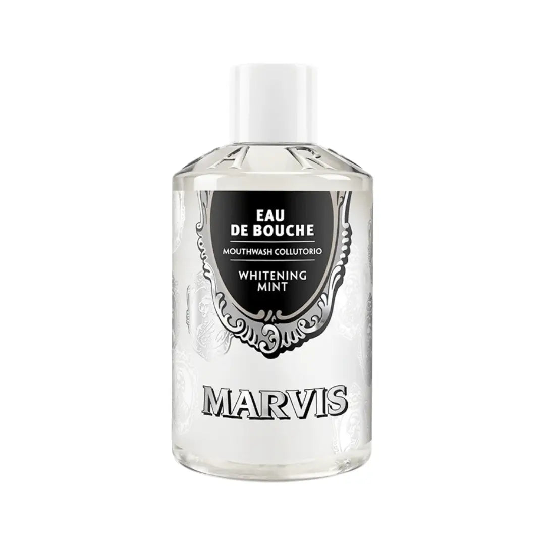 Marvis Whitening Mint Mouthwash 400ml | Alcohol-Free Fluoride Mouthwash for Fresh Breath