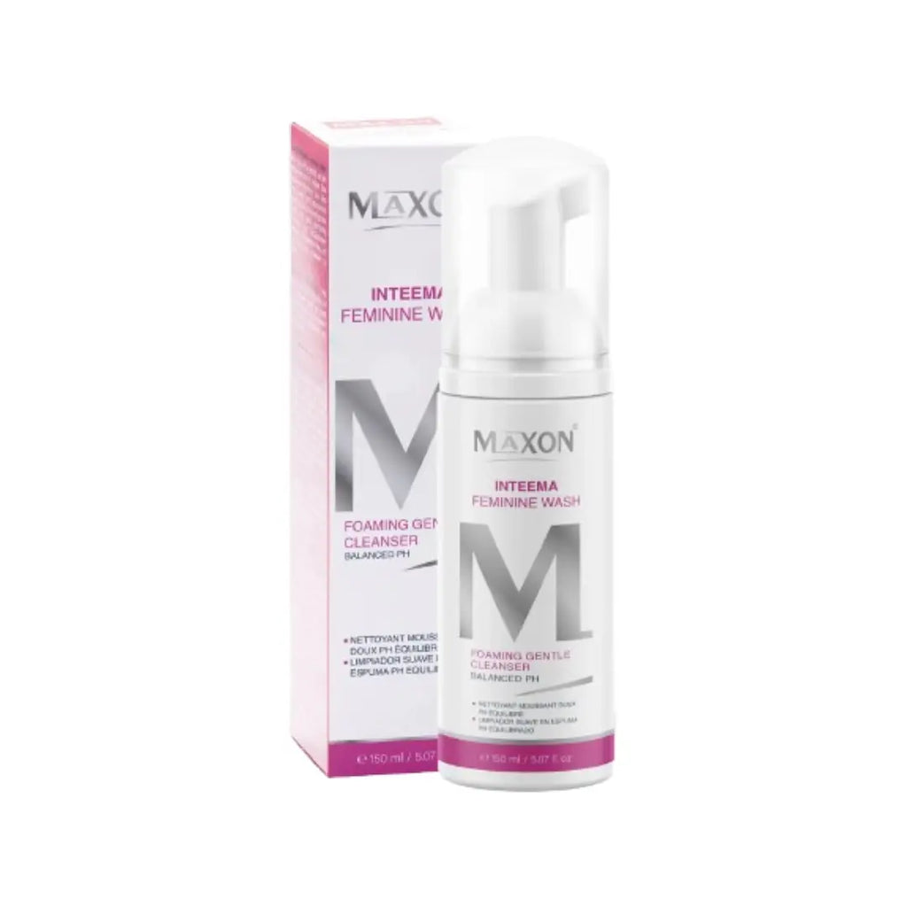 Maxon Inteema Feminine Wash 150ml – Gentle pH Balanced Intimate Cleanser with Soothing Botanical Extracts