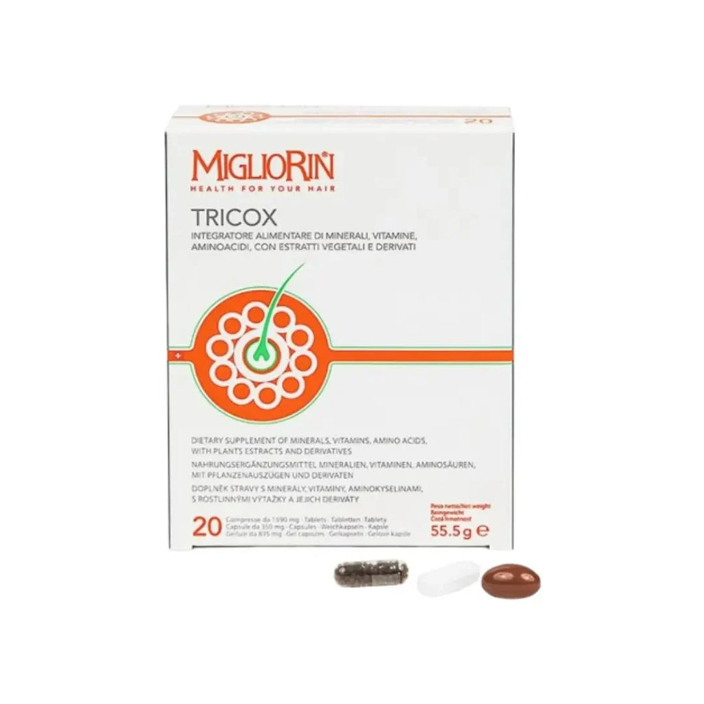 Migliorin Tricox 55.5g كبسولة 20+ قرص 20 + كبسولة جيلاتينية 20 (20 قطعة)