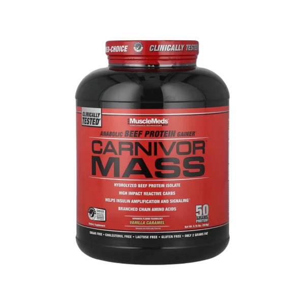 MuscleMeds Carnivor Mass 5.78lb Vanilla Caramel Serv 14