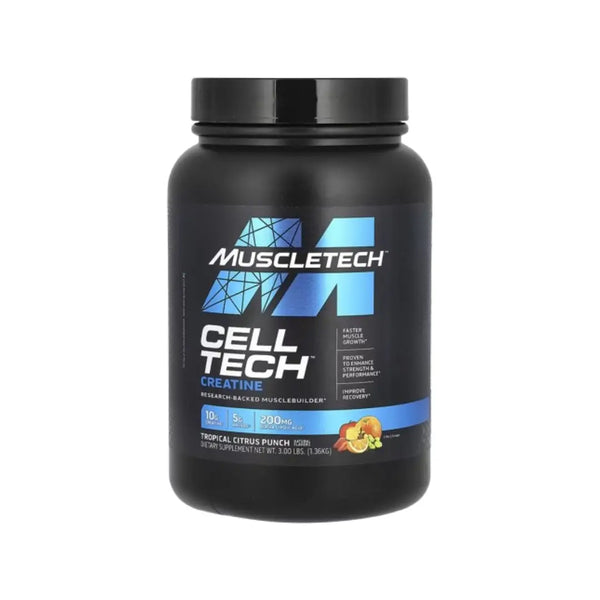 Muscletech Cell Tech 3lb Tropical Citrus Punch Serv 27