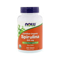 NOW Organic Spirulina 500mg Tablets – 200 Count | Certified Organic Nutrient-Dense Superfood Supplement