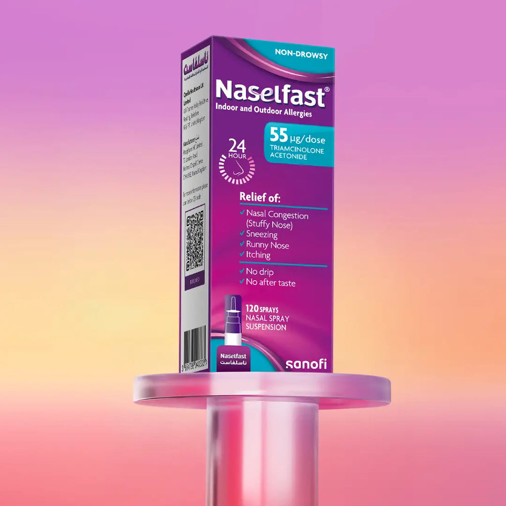 Naselfast 55mcg nasal spray 120 doses allergy relief