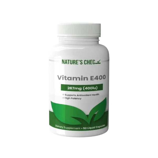 Nature's Chec Vitamin E400 267mg Liquid Capsules 50s