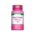 Nature's Truth Calcium 600mg + Vitamin D3 Caplets 60s | Bone Health Support Supplement