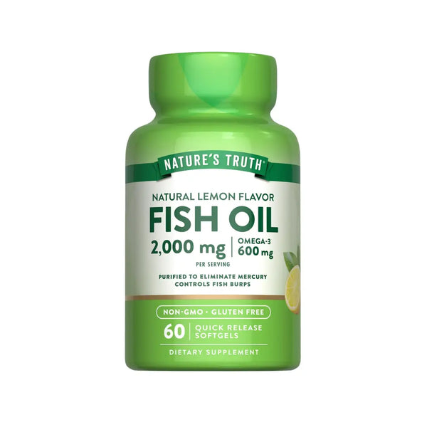 Nature's Truth Fish Oil 2000mg Lemon Softgel 60s