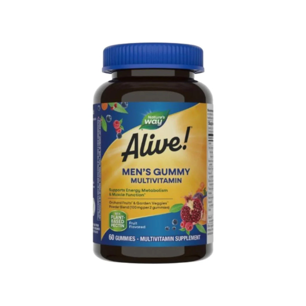 Nature’s Way Alive Men’s Gummy Vitamin 60 Gummies for energy and men’s health