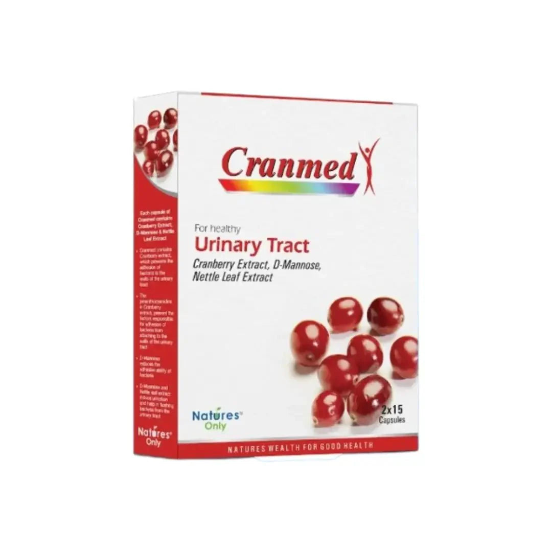 Natures Only Cranmed Capsule 30s Cranberry supplement for urinary tract support and overall wellness