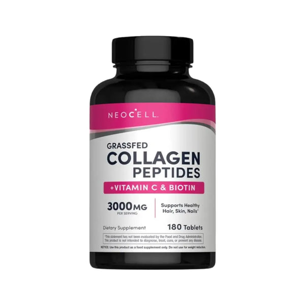 NeoCell Grassfed Collagen Peptides + Vitamin C & Biotin Tablets 180s