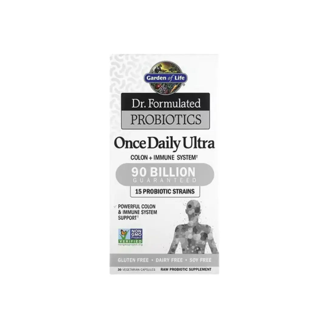 Garden of Life Dr. Formulated Probiotics مرة واحدة يوميًا 90 مليار كبسولة 30s