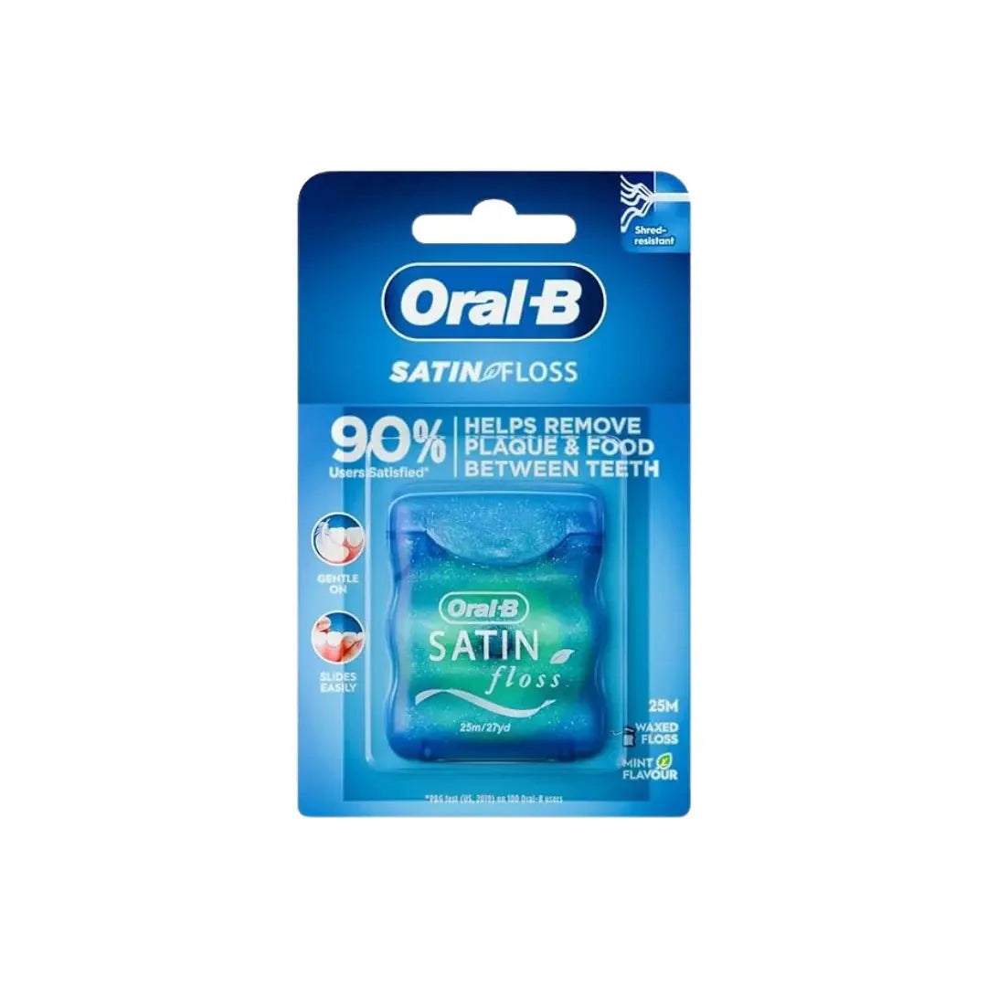 خيط تنظيف الأسنان Oral B Satin بالنعناع 25 متر