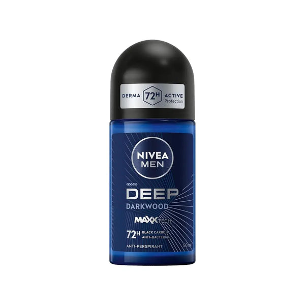 Nivea Men 72H Deep Darkwood Black Carbon Roll On 50ml
