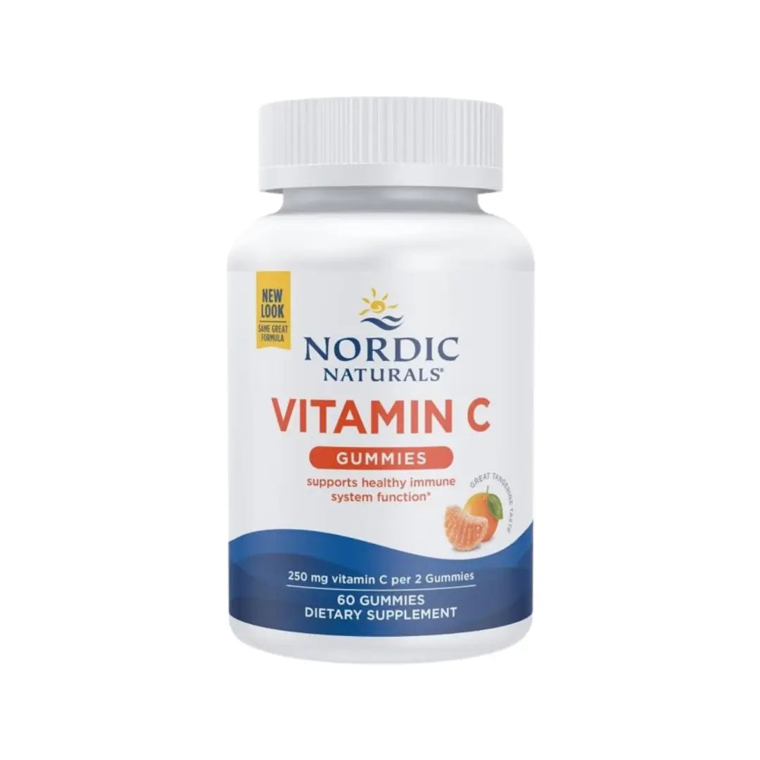 Nordic Naturals Vitamin C Gummies 60s – Tangerine Flavored Daily Vitamin C Supplement for Kids & Adults