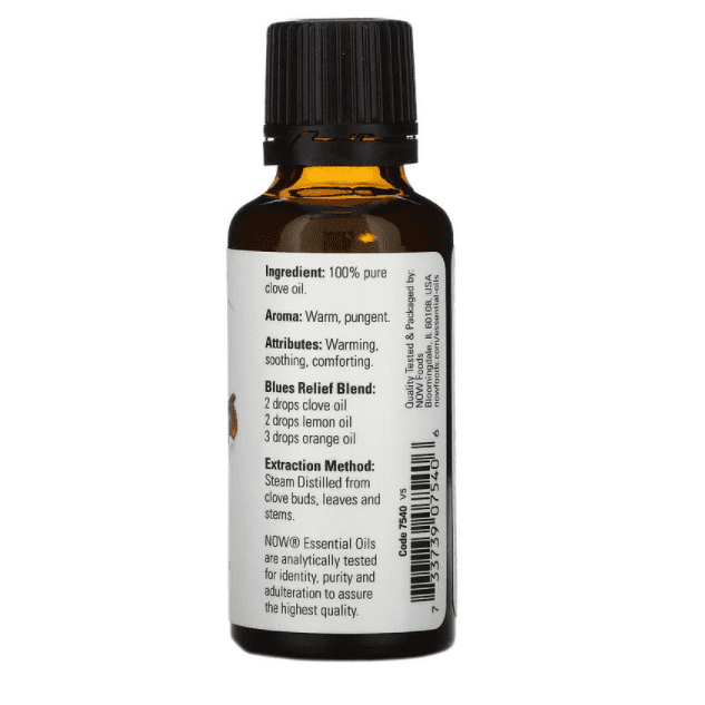 Now Foods, Essential Oils, Clove, 1 fl oz (30 ml) - Med7 Online