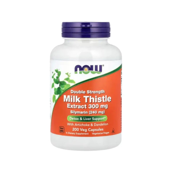 Now Double Strength  Milk Thistle 300mg Veg Capsules 200