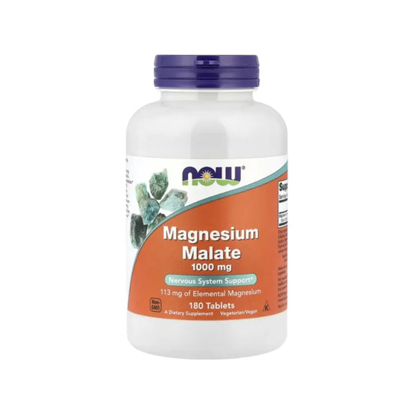 NOW Magnesium Malate 1000mg Tablets 180s