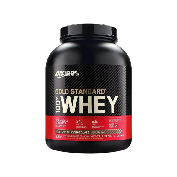 Optimum Nutrition Gold Standard 100% Whey 5LB Extreme Milk Chocolate Serv 71