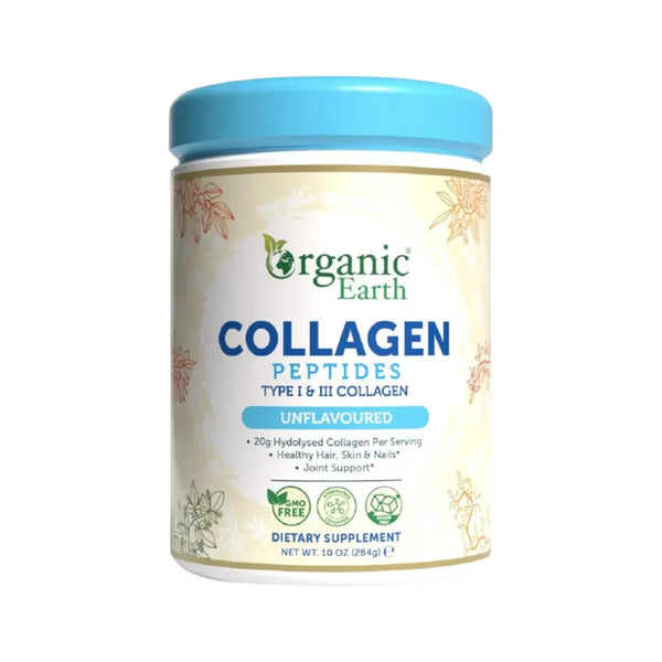 Organic Earth Collagen Peptides Unflavored 284g