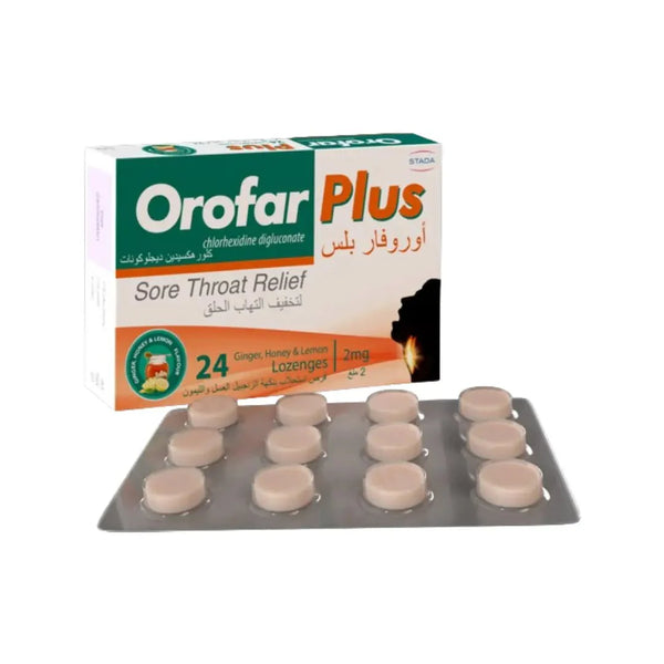 Orofar Plus Ginger Honey-Lemon Lozenges 24s