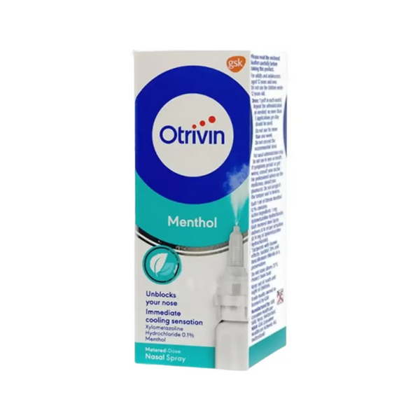 Otrivin Menthol 0.1% Nasal Spray 10ml for Adults