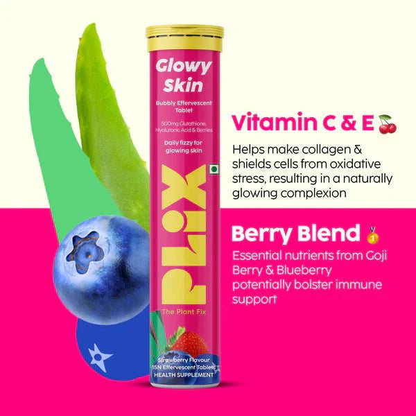 PLIX Glowy Skin Effervescent Tab 15s 2 Packs