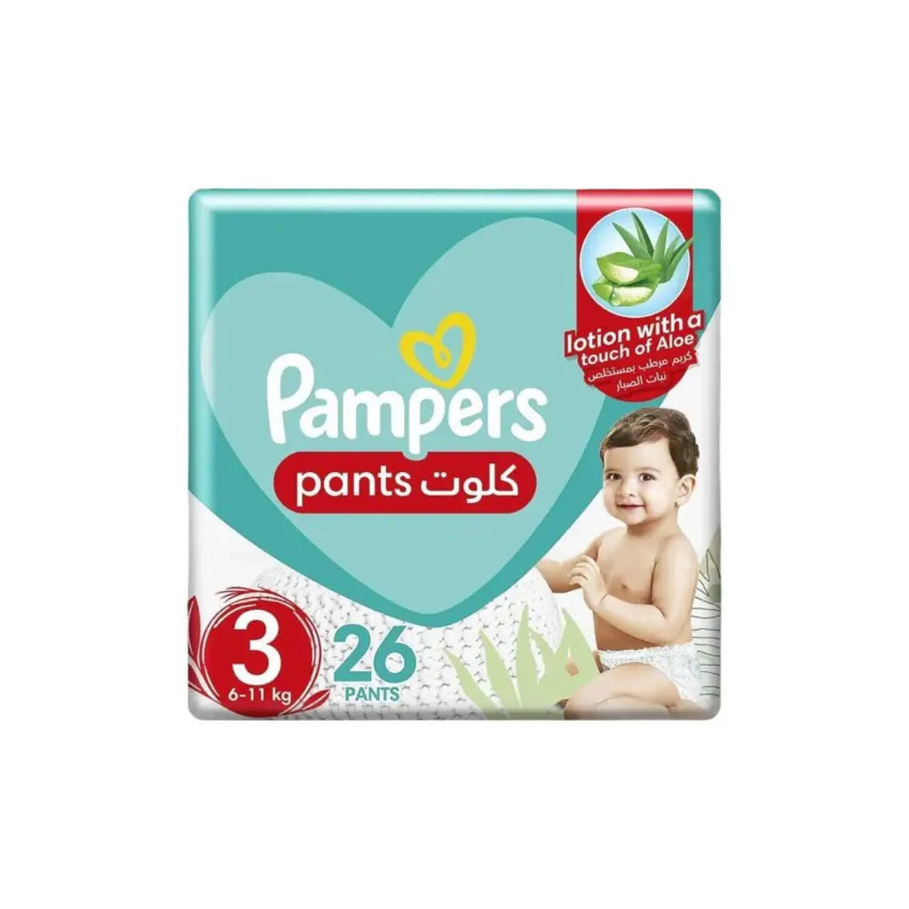حفاضات بامبرز مقاس 3 بنطلون (26 قطعة)