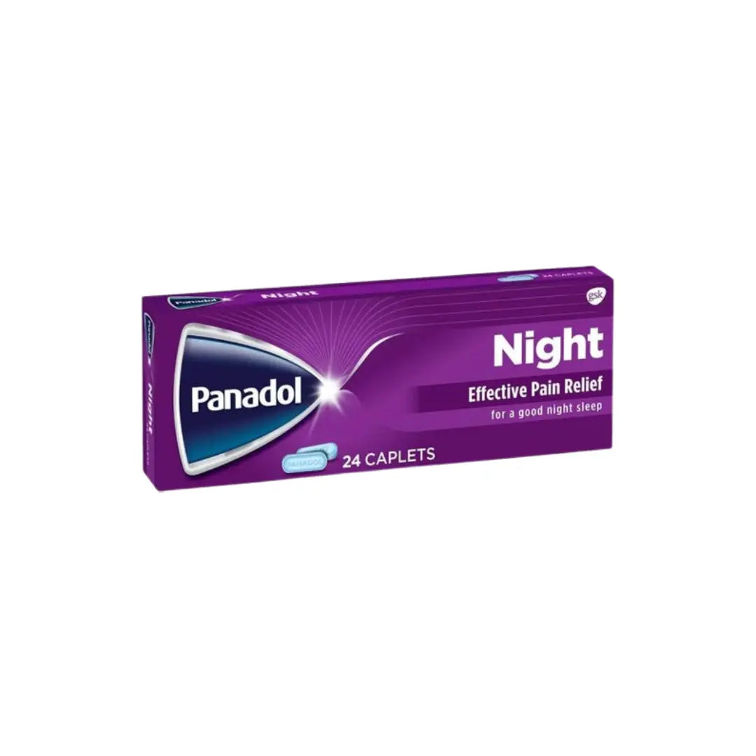 Panadol Night Caplets 24s – nighttime pain relief and sleep comfort