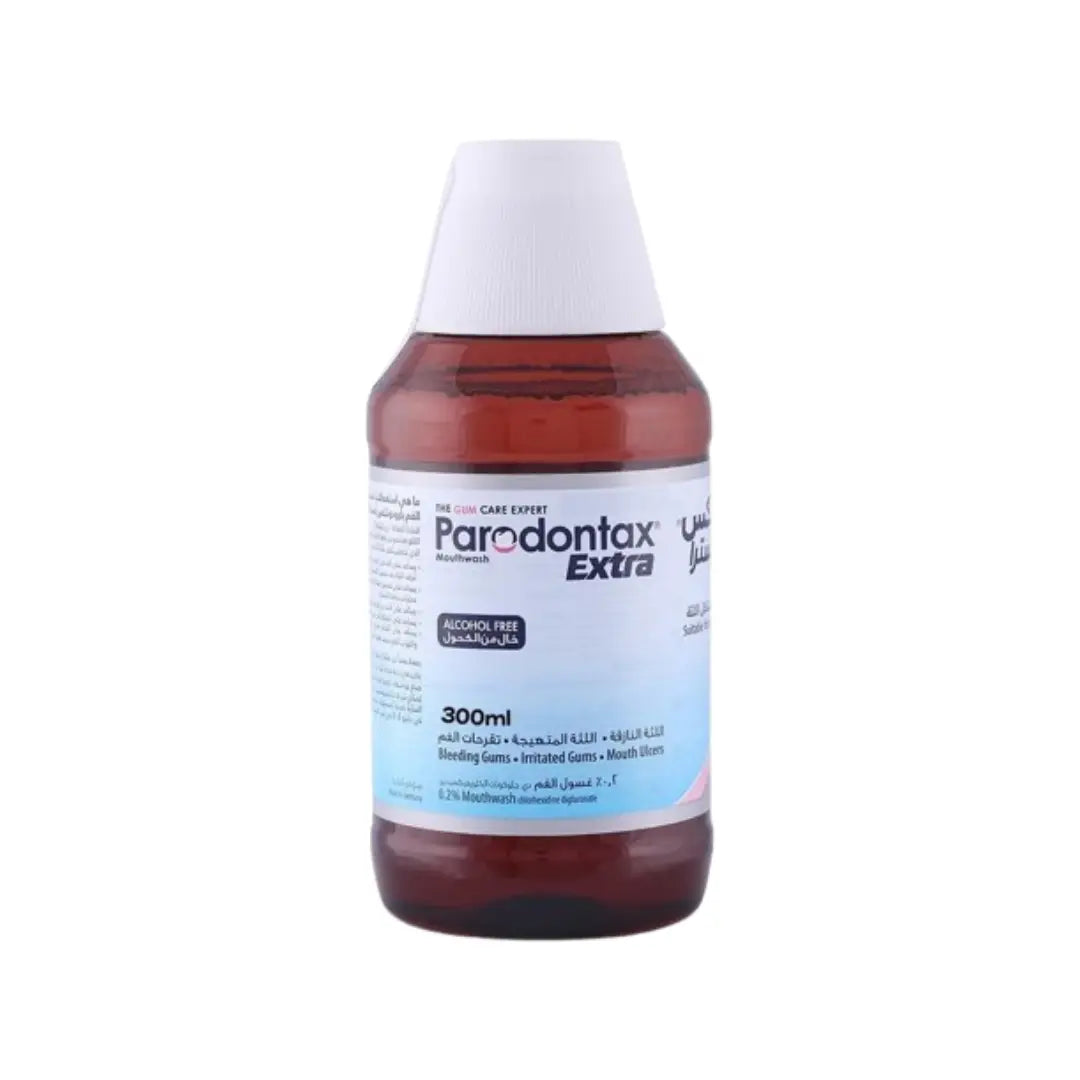 Parodontax Extra Alcohol-Free Mint Mouthwash 300ml | Antibacterial Gum Care Rinse | Plaque Control & Fresh Breath