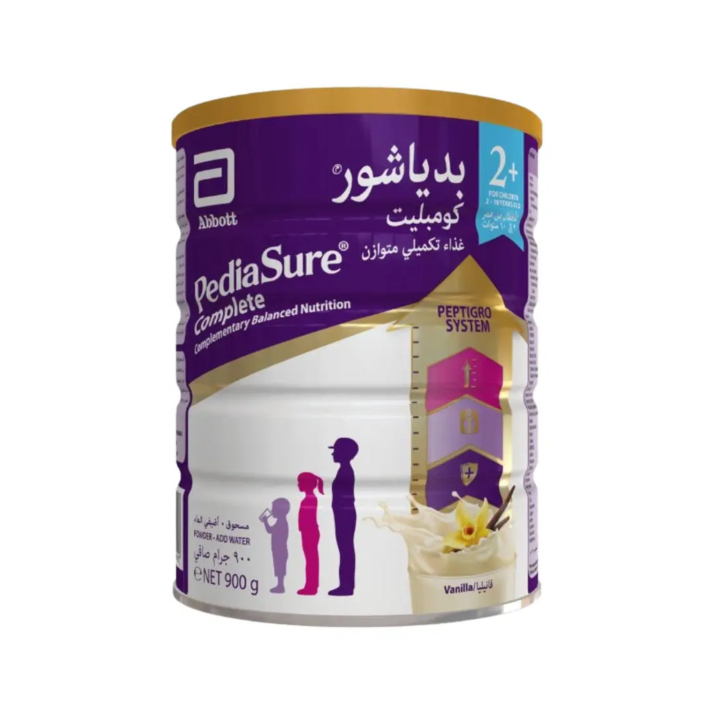 PediaSure 2+ Complete PeptiGro Vanilla Powder 900g – Children’s Nutritional Supplement Drink with Protein