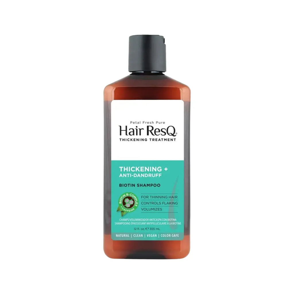Petal Fresh Pure Hair ResQ Thickening + Anti-Dandruff Biotin Shampoo 355ml – Volumizing & Scalp Care Formula