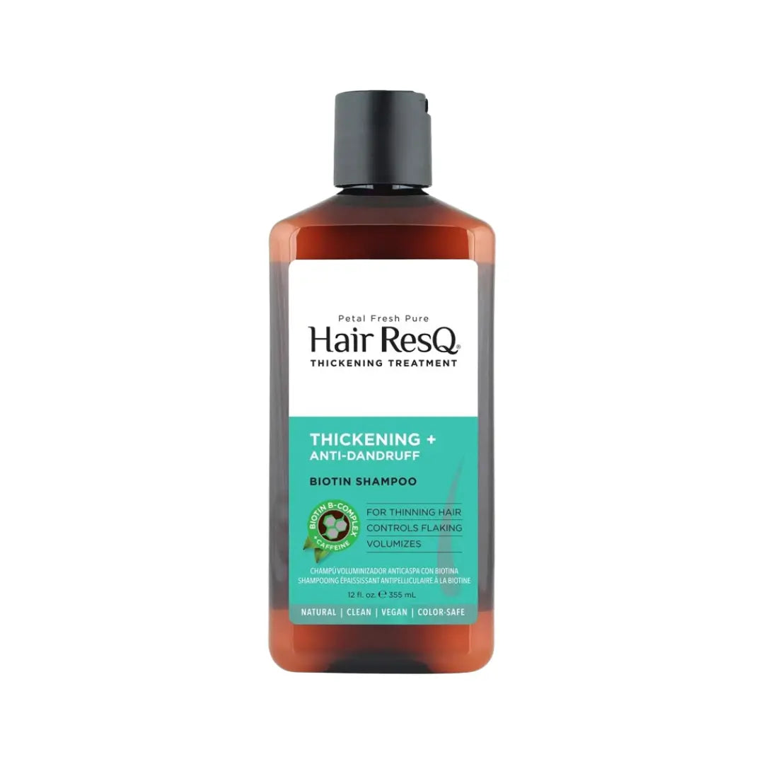 Petal Fresh Pure Hair ResQ Thickening + Anti-Dandruff Biotin Shampoo 355ml – Volumizing & Scalp Care Formula
