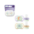 Philips Avent Ultra Night Soother 0-2 Months Boy 2s SCF075/08 - BPA Free Orthodontic Pacifier