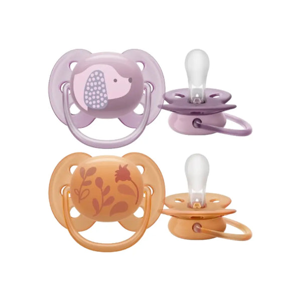 Philips Avent Ultra Soft Pacifier 6-18 Months Girl 2s SCF091/18