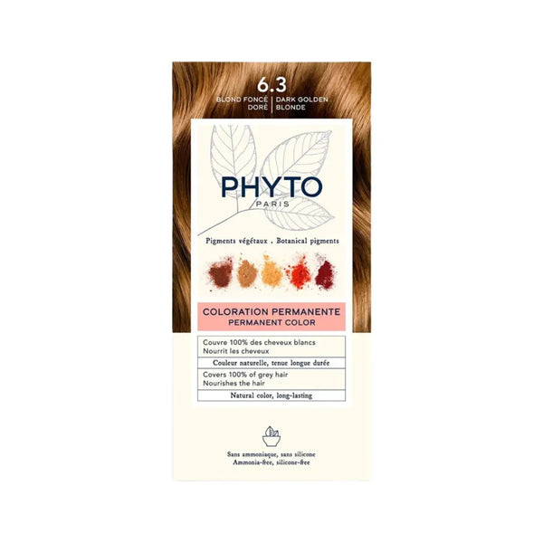 Phyto Permanent Hair Color 6.3 Dark Golden Brown