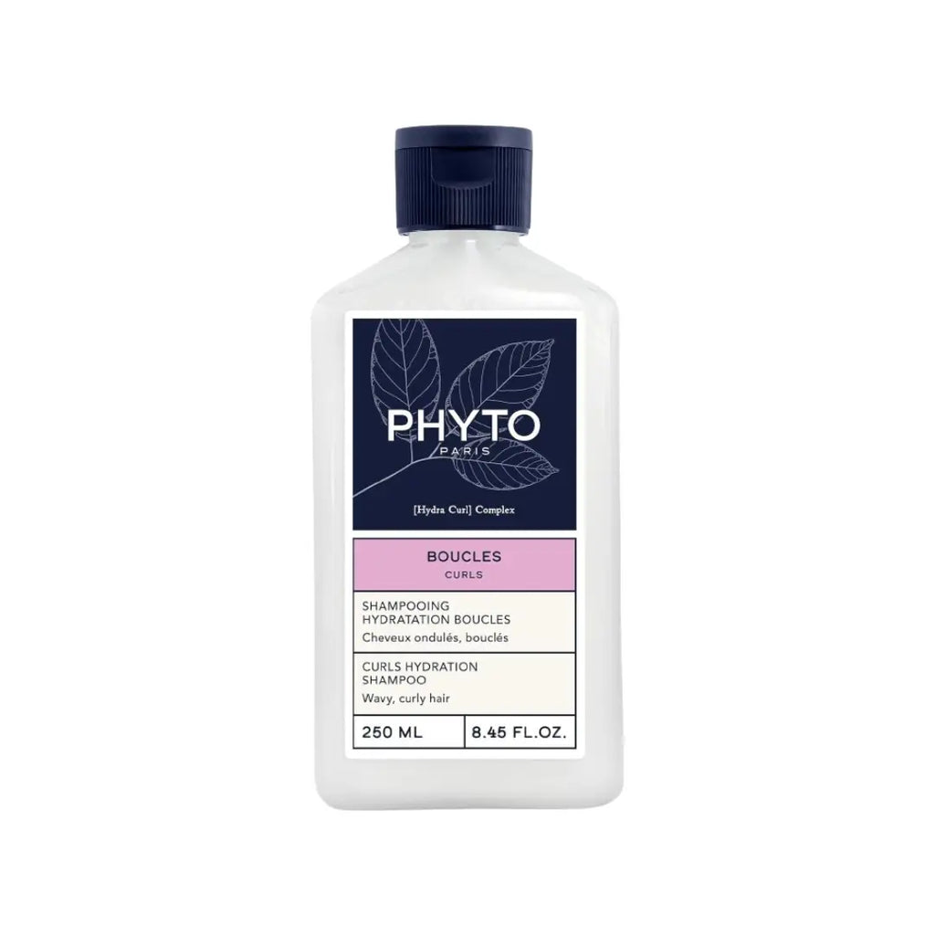 Phyto Curls Hydration Shampoo 250ml | Hydrating Shampoo for Curly & Wavy Hair | Sulfate-Free Curl Definition & Shine Care
