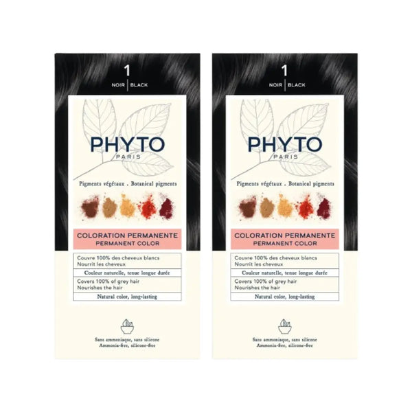 Phyto Permanent Hair Color 1 Black 1+1