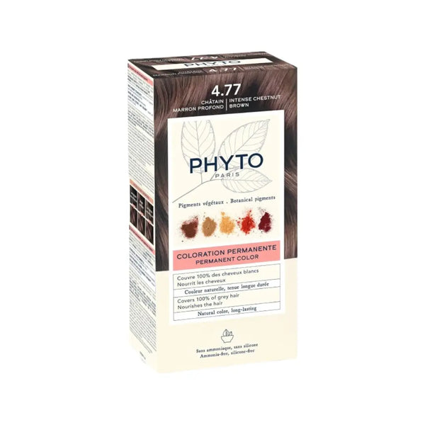 Phyto Permanent Hair Color 4.77 Intense Chestnut Brown