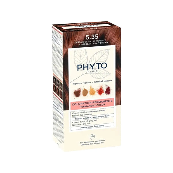 Phyto Permanent Hair Color 5.35 Chocolate Light Brown