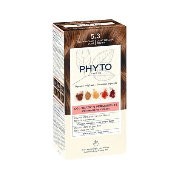 Phyto Permanent Hair Color 5.3 Light Golden Brown
