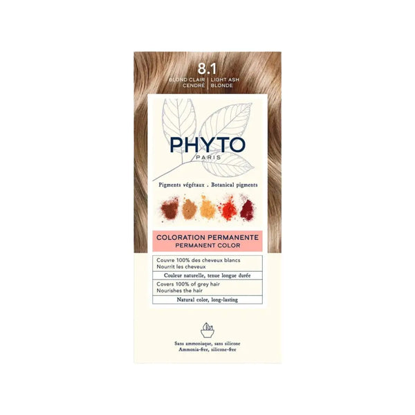 Phyto Permanent Hair Color 8.1 Light Ash Blonde