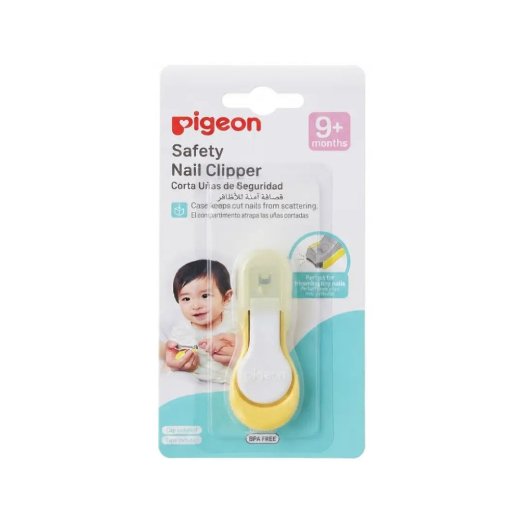 Pigeon Baby Safety Nail Clipper 9+ Months 10808 – Infant Nail Cutter with Ergonomic Grip