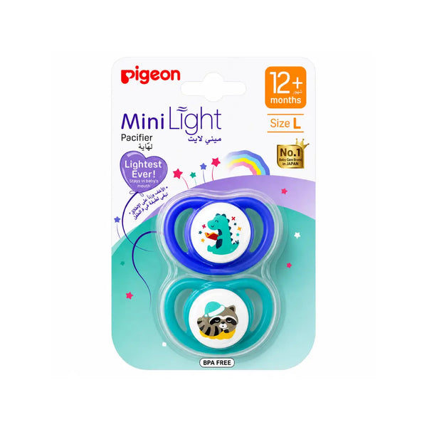 Pigeon MiniLight Pacifier 12+ Months Large 2s Boy