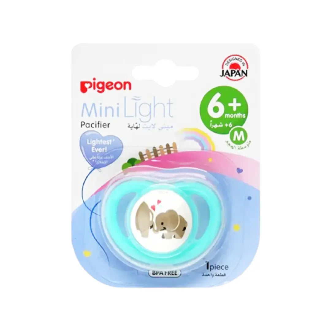 Pigeon MiniLight Pacifier 6+ Months Elephant Medium