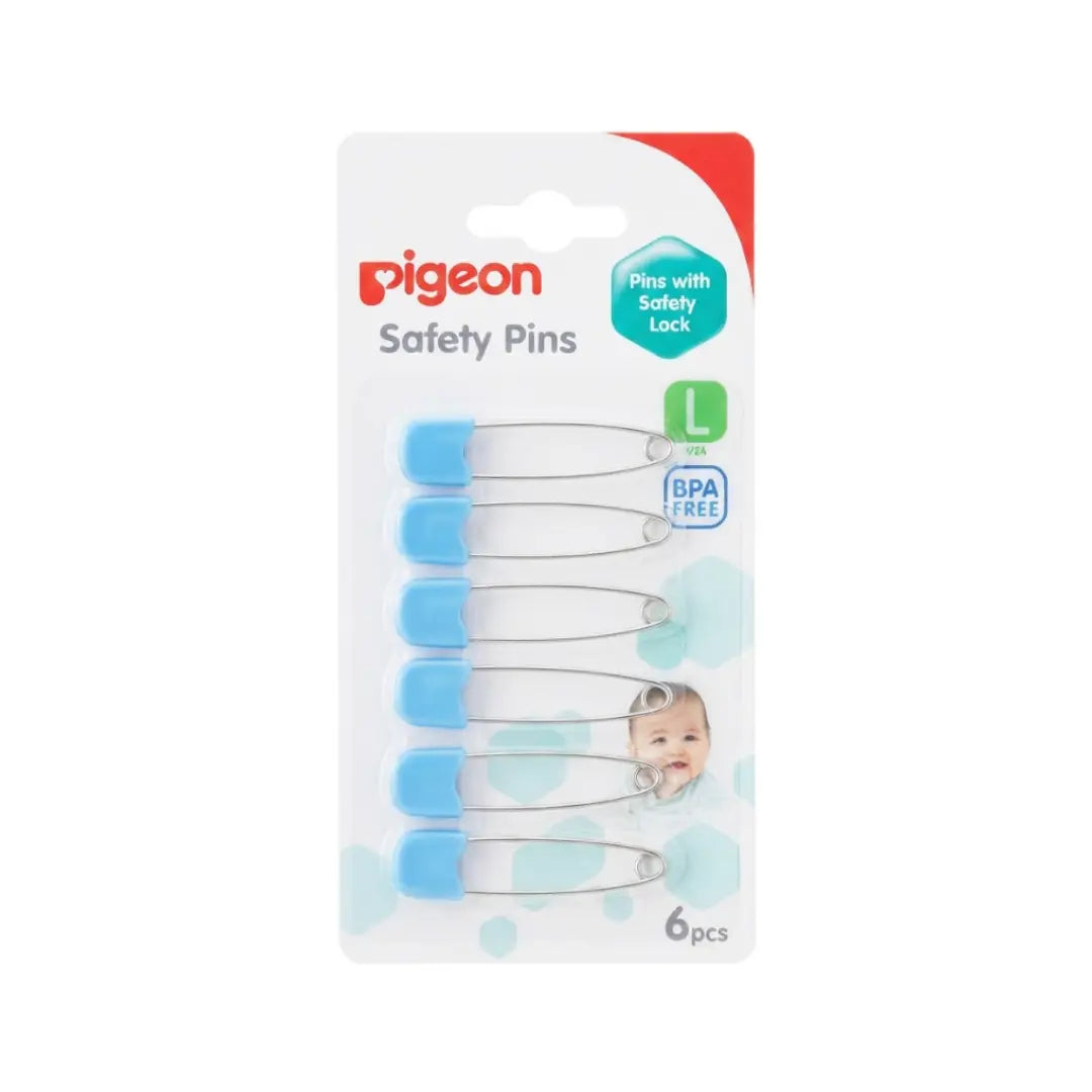 Pigeon Safety Pins Large 6pcs 10881