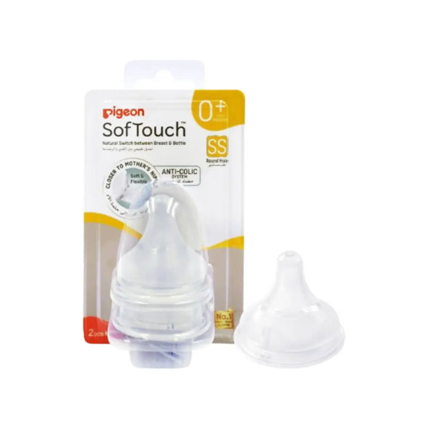 Pigeon Soft Touch Anti-Colic Nipple SS 0M+ 2s 81239
