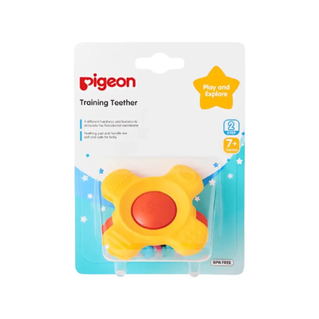 Pigeon Training Teether Step 2 7+ Months 78230 – Baby Teething Toy for Gum Massage & Oral Development