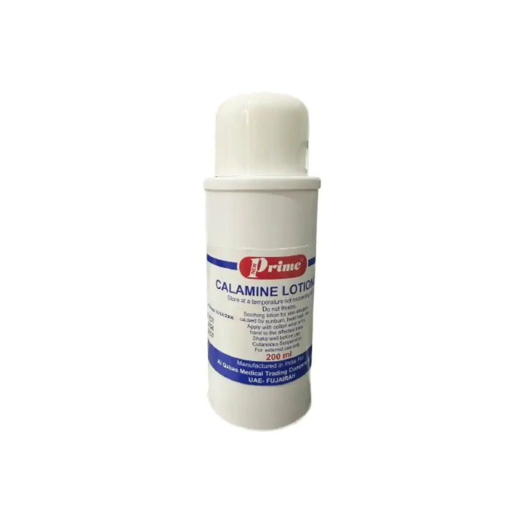 Prime Calamine Lotion BP 200ml – Soothing lotion for relief from itching, rashes, and minor skin irritations
