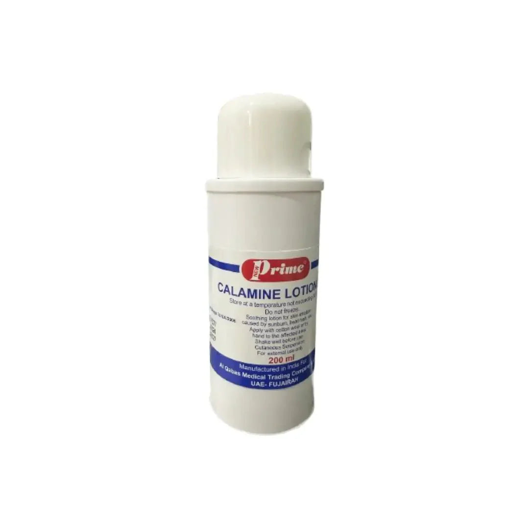 Prime Calamine Lotion BP 200ml – Soothing lotion for relief from itching, rashes, and minor skin irritations