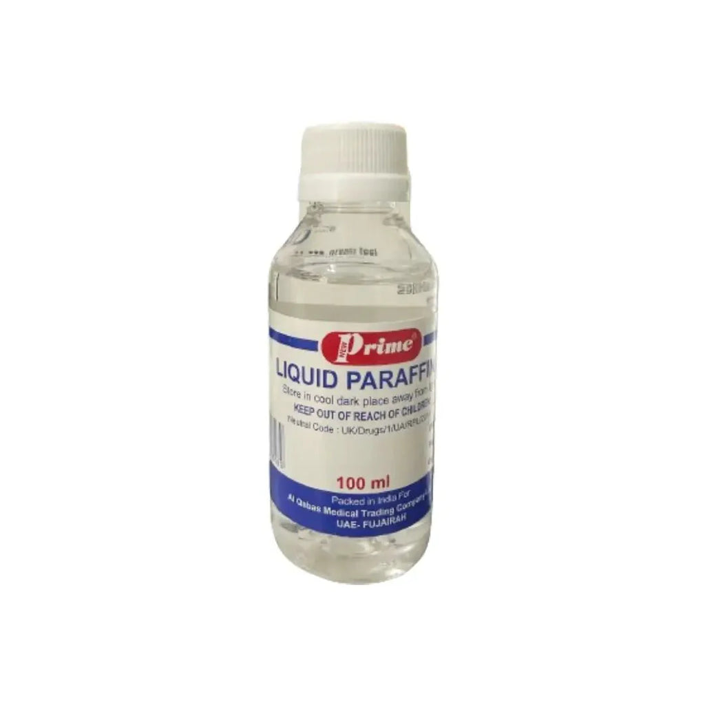 Prime Liquid Paraffin IP 100ml Gentle liquid paraffin for skin hydration and softening