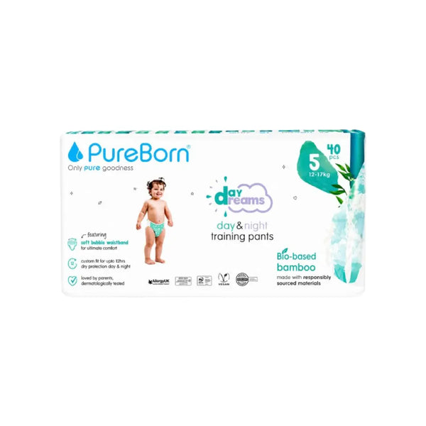 PureBorn Baby Pants Size 5 40s
